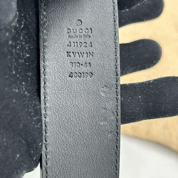 Men’s Gucci, Supreme GG Leather belt size 110 cm/44 inches made in Italy - Picture 4 of 6